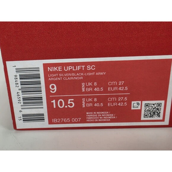 Nike Shoes Uplift SC Running Lace Up IB2765-007 Silver Army Green Size 9 Mens main image 7